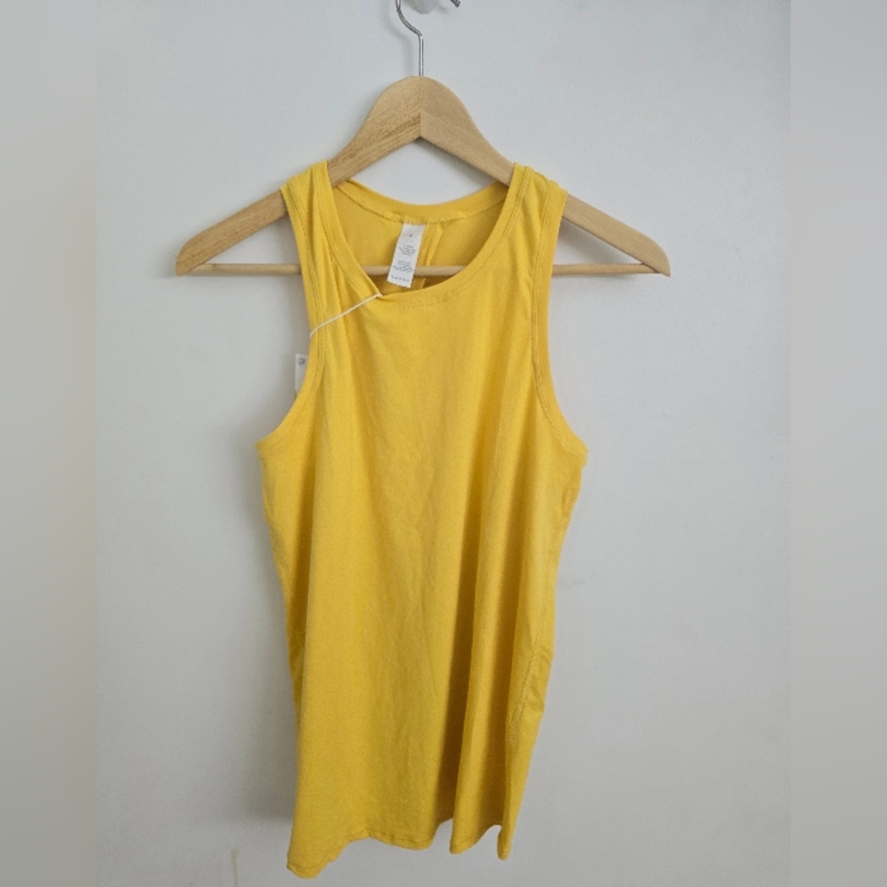 HALARA In My Feels Tie Back Tank Top - Lemonhead - Canary Yellow / XS